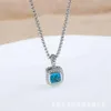 Necklaces Dy Men Jewelry Designer Necklace Petite BlueTopaz Black Onyx Amethyst Garnet Diamond Pendant High End Jewelry Women3095