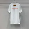 24SS Дизайнерская мужская футболка с буквенным принтом и логотипом Sawtooth, хлопковая рубашка с коротким рукавом и круглым вырезом, летняя дышащая одежда высокого качества, футболка для пар