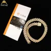 Blattgold Heißer Verkauf Individuelles Armband Edlen Schmuck Armbänder Frauen Männer Vergoldet Cuban Link Moissanit Kette