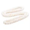 Design 10-11mm 82 cm perle d'eau douce blanche grand pain cuit à la vapeur perles rondes collier de perles chaîne de pull bijoux de mode 307K