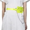 Sahne Giyim hip-hop aksesuarları temiz lazer fanny paketi kemer kadın zinciri mini çanta