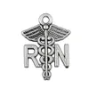 Caducée RN charme infirmière autorisée pendentif résultats de bracelet médical 20pcs2484