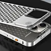 金属ホロイング携帯電話シェルIPhone15Promax 14 Plus 13 Pro 12 Pro 14 Pro Max 12用の新しいフォールアンチフォール熱散逸保護シェル