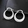 SAIYE – boucles d'oreilles créoles en argent Sterling 925, 3cm, rondes, à la mode, pour grandes femmes, belle créativité, croissant, cadeaux, bijoux de fiançailles