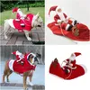 Dog Apparel Christmas Funny Clothes For Large Dogs Santa Claus Cosplay Pet Hoodies Personality Cute French Bldog Drop Delivery Home Dh1Xz