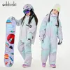 Ternos de esqui ODDIVSKI Children's Ski Suit Set Engrossado Neve e Prova de Vento Profissional Casaco Impermeável Calças para Meninos Meninas 231130