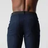Pantalons pour hommes Chinos actifs confortables hommes longs élégants coupe ajustée longueur cheville décontracté doux tissu respirant taille moyenne vêtements de transport 231201