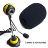Microfones 10st Home Practical Black Accessories Svamp Minska brusets utbytesskyddsskydd Windcreen Mini Mic Cover