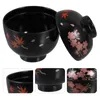 Dinnerware Sets Asian Soup Bowl Traditional Japanese Household Rice Bowls Restaurant Melamine Ramen Kitchen