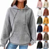 Kvinnors tröjor tröja långärmad avslappnad stickad hoodie toppar koreanska mode c pullover toppar hösten 2023 ropa de jeryolq