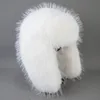 Trapper Hats Highend Luxury Artificial Hat Unisex False Raccoon Fur Hat Lei Feng Cap Ear Cap Real False Fur Hat 100% Top False Hat 231201