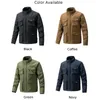 Vestes pour hommes Hommes Veste de travail Col montant Zip-up Manteau en coton à manches longues Business Top Épaissir Hiver Automne Manteaux chauds