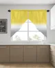 Rideau jaune blanc dégradé couleur traitements de fenêtre rideaux pour salon chambre décor à la maison triangulaire