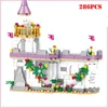 Fournitures de jouets de Noël Princesse Villa Château de Windsor Blocs de construction Fille Chiffres DIY Amis Maison Ville Éclairer Briques Enfants Jouets Cadeau de Noël 231129