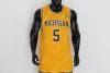 NCAA Michigan Wolverines Basketball Jersey Caleb Houstan Juwan Howard Moussa Diabate Chris Webber Hunter Dickinson Eli Brooks Frankie Collin