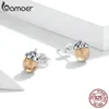 Stud Stud Pendientes para mujer 925 Plata de ley Pendientes de plata Brillantes Bellotas Declaración de compromiso Pendiente de joyería SCE935 231130