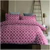 Ensembles de literie trois pièces de style moderne Twin FL King Queen Size Géométrique Résumé Quilt Er Taie d'oreiller Couettes Fournitures à Dro Dhwna