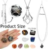 Pendentif Colliers Crystal Stone Titulaire Collier Mode Réglable Perle En Métal Cages Chaîne De Pierres Précieuses DIY Bijoux Interchangeables