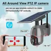 Caméras IP ZAOMIYOS marque 4G carte SIM WIFI batterie solaire PTZ caméra 3MP 5MP extérieur étanche PIR alarme détection de mouvement P2P CCTV 231130