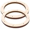 Cornici Anelli a cerchio artigianali Cornice a ghirlanda in legno Candele per realizzare forniture Supporto per fondale rotondo