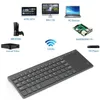 Tangentbord Slim 2.4G trådlöst tangentbord med pekplattor Musnummer Numerisk USB Wireless KeyPoard för Android Windows Desktop Laptop TV Box 231130