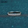 Geoki Luxe 925 Argent Passé Diamant Test Mossanite Bague Coupe Parfaite 0 28 ct D Couleur VVS1 Bagues de Fiançailles de Mariage pour Femmes Y07243G