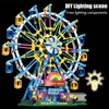 Christmas Toy Supplies City Friends MOC Rotating Ferris Wheel Building Blocks Electric Bricks with Light Toys for Children Christmas Gifts 231130