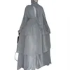 Etnik Giyim Şifon Açık Abaya Dubai Türkiye Kaftan Müslüman Hardigan Abayas Kadınlar İçin Elbiseler Sıradan Robe Kimono Femme Kaftan İslam Giyim 231201