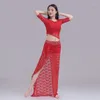 Zestaw na scenach stroju na brzuch Seksowną praktykę kostiumów moda ubrania orientalne wykonanie taniec Carnaval Disfres dorosłych 2023