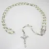 Pendant Necklaces 12pcs Of Assorted Four Colors Catholic 6mm Glass Bead Rosary 3pcs Each Color