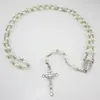 Pendant Necklaces 12pcs Of Assorted Four Colors Catholic 6mm Glass Bead Rosary 3pcs Each Color