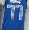 Basketball NCAA 77 College Luka Doncic Jersey 6 Kristaps Porzingis Niebieski biały czarny hurtowo męski retro vintage Dirk 41 Nowitzki koszykówka