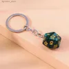 Keychains Lanyards Funny Multifaceted Keychain for Men Colorful Resin Charm Car Keyring Handbag Purse Accessories Key Chain Jewelry Gift R231201