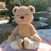 Bonecas de pelúcia animais de pelúcia boneca kawaii bonito yoga urso macio Stiffed Kung Fu brinquedos para bebê crianças plushies brinquedo de natal 231201