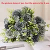 Decorative Flowers Home Decor Artificial Flower Silk Peony Hydrangea Bouquet Bridal Floral Simulation Classic Lafite Peonies Fake