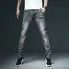 Herenjeans Skinny witte jeans voor heren Mode Casual Elastisch Katoen Slanke denimbroek Heren Merkkleding Zwart Grijs Kaki 231130