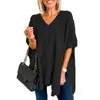 Chandails pour femmes pull ample manches Dolman confortable Style Cape ourlet irrégulier pull tricoté doux pour l'automne/hiver chaud