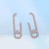 Brincho de qualidade de qualidade de luxo com um PC Large Diamond e Samll Tamanho em duas cores revestidas para mulheres Presente de Jóias de Casamento Tenha Stam7411238