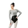 Stage Wear Winter Profession Ballet Dance Sweater For Women's One-line Collar Adult Modern Practice Jacket Clothing