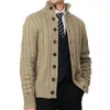 Męskie kurtki Sweter biznesowy Koszulka stojąca stolica kołnierz swobodne płaszcze Fashion Mase Tops 231201