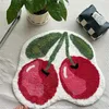 Carpets Cherry Shape Rug Tufting Carpet Door Mat Soft Thick Fluffy Tuftted Bathroom Absorbent Rug Toilet Kitchen Entrance Floor Mat Foot 231130