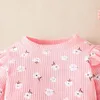 衣料品セット324か月長袖Tshirtパンツ服装幼児幼児セットキッズwear生まれたばかりの女の赤ちゃん231201