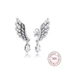 100 925 Sterling Silver Earring Dangling Angel Wing Stud Earrings for Women Fashion Jewelry pendientes brincos CX2007068155996