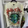 Męskie T-shirty 2023 Hellstar Shirt CP krótki rękaw HellStar Tee Men Men Women High Quality Hip Hop Fashion Thirt Thirt Hell Star 318