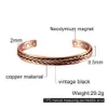 Ed Zuiver Koper Armbanden Gevlochten Gezondheid Energie Magnetische Armband Voordelen Mannen Verstelbare Manchet Armbanden Anthritis Pijnbestrijding Q299h