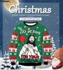 Men's Sweaters Men Women Ugly Christmas Sweaters Jumpers Tops Happy Birthday Jesus Sweater Green 3D Funny Printed Holiday Party Xmas Sweatshirt 231130