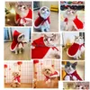 Cat Costumes Christmas Funny Santa Claus Clothes For Small Cats Dogs Xmas Year Pet Clothing Winter Kitten Outfits Drop Delivery Home Dhny0