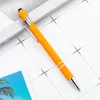 Matt Ballpoint Pen Stylus Touch Pen 18 Färger som skriver Ballpen Stationery Office School Supplies Gift