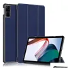 Tablet PC Cases Bags Smart for Redmi Pad 10.6 Case Slim Skórzanie Er Sleep Funkcja Funkcja Dostawa Komputery Networking Akcesoria DHQWC