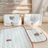 Changing Pads Covers Portable Baby Diaper Changing Pad Cover Multifunction Foldable Diaper Bags Nappy Diapering Mat Travel Reusable Washable Mattress Q231202